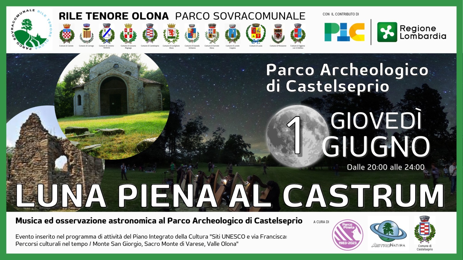 LUNA PIENA AL CASTRUM - Parco Archeologico Castelseprio